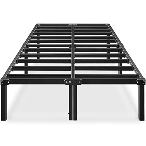 Sturdy and Practical HAAGEEP Metal Platform Bed Frame Queen Size