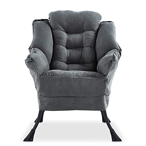 Stylish and Comfy Reclining Armchair with Side Pockets