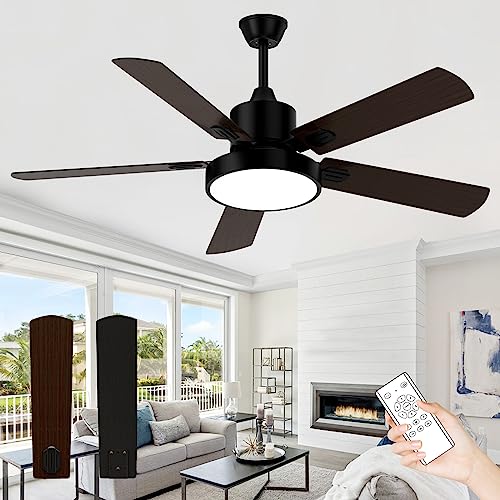 Stylish and Functional Ceiling Fan with Lights - ghicc 52-Inch