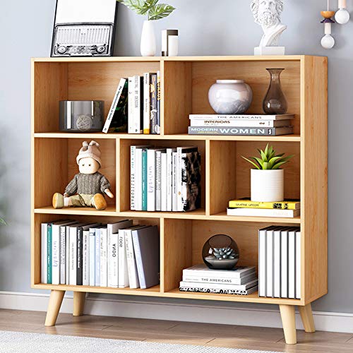 Stylish and Functional IOTXY Wooden Open Shelf Bookcase