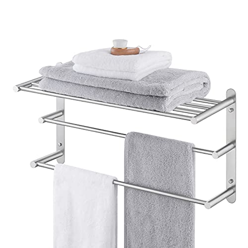 Stylish and Functional KES Bathroom Towel Rack 3 Tier with Double Towel Bar