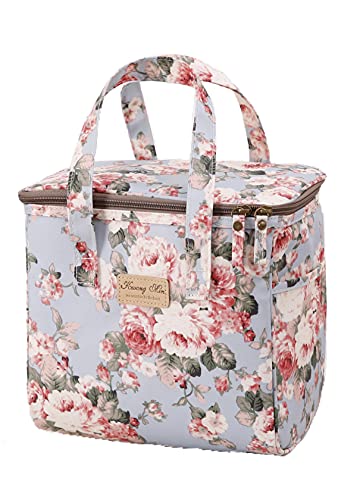 Stylish and Functional Kwang Min Floral Insulated Lunch Bag