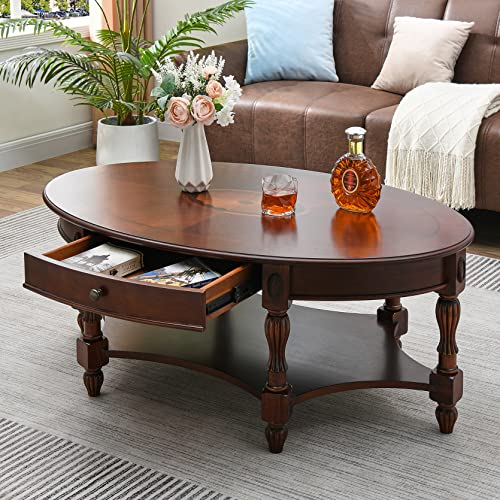 Stylish and Functional MODERION Solid Wood Coffee Table