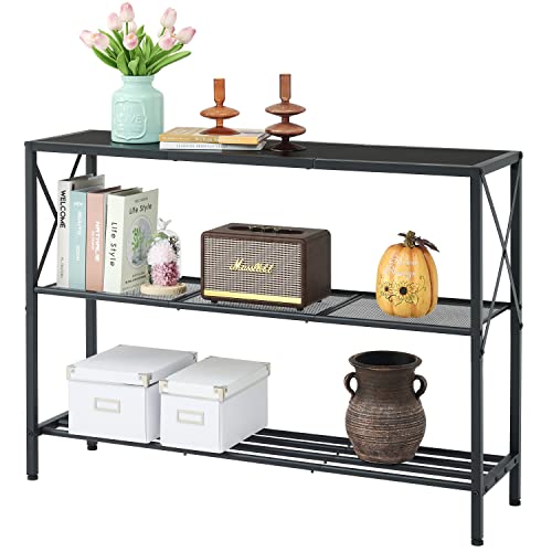 Stylish and Practical Black Console Table for Entryways and Living Rooms
