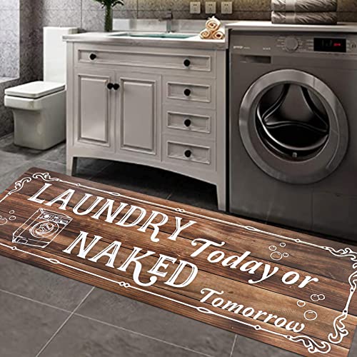 Stylish and Practical Farmhouse Laundry Room Rug Runner