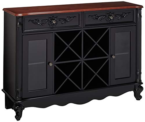 Stylish and Practical Kings Brand Buffet Server Wine Cabinet Console Table