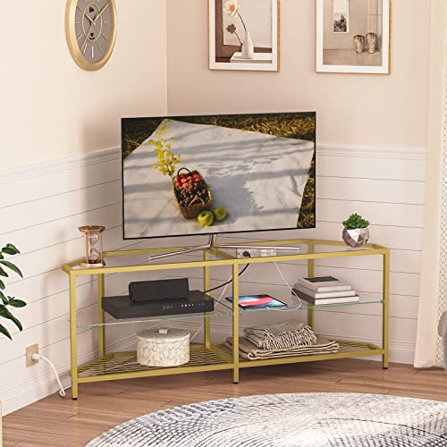 Stylish and Practical TV Stand with Power Outlet