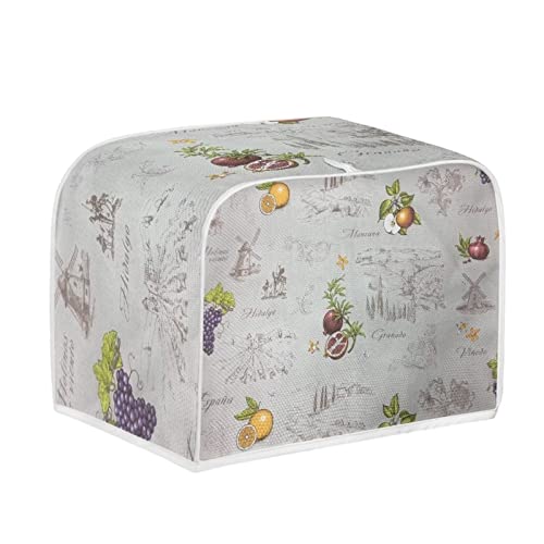 Stylish and Protective Toaster Cover with Retro Fruit Patterns