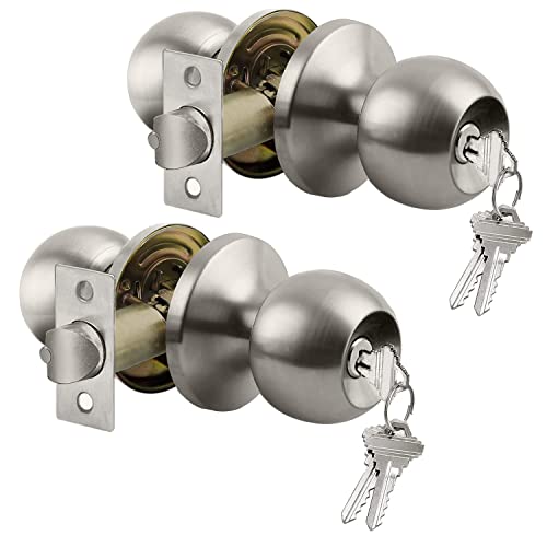Stylish and Secure Entry Door Knob with Adjustable Latch
