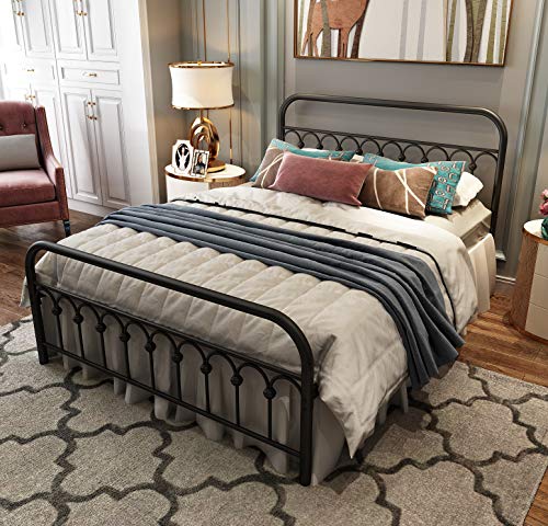 Stylish and Sturdy Queen Size Metal Bed Frame