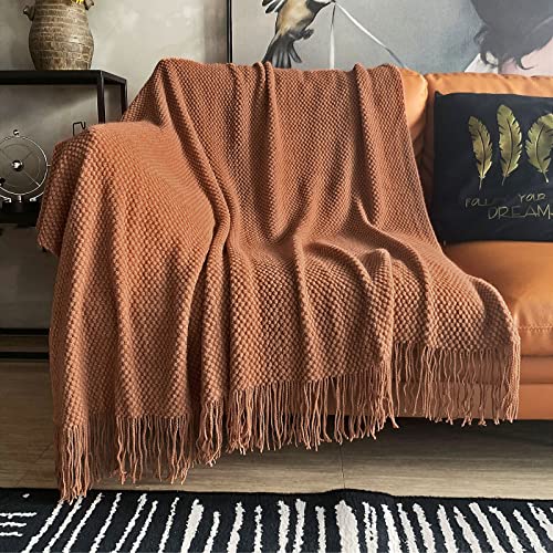 Stylish and Versatile LOMAO Knitted Throw Blanket