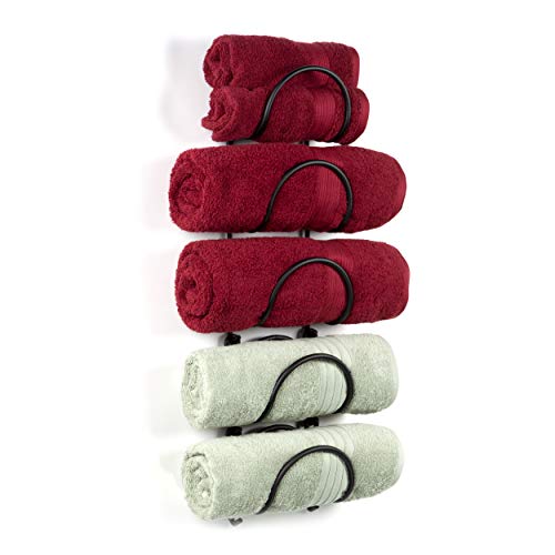 Stylish and Versatile Wrought Iron Towel Rack Set
