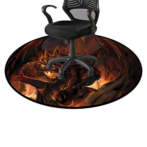 Stylish Dragon Coffee Table Rug - Protects Floors with Elegance