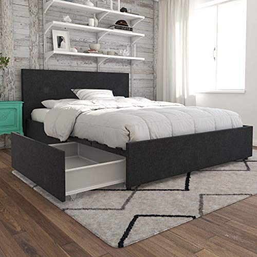 Stylish Full Bed with Storage - Novogratz Kelly