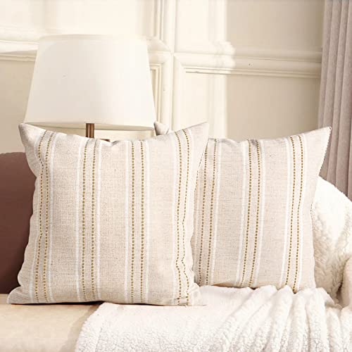 Stylish Jacquard Striped Pillow Covers