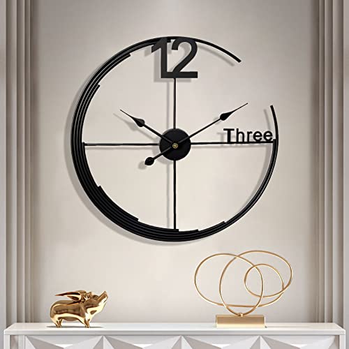 Stylish Large Wall Clock with Silent Movement - Perfect for Home or Office Decor
