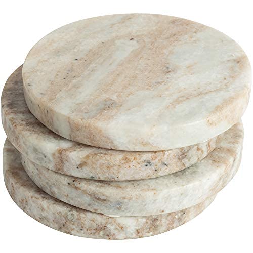 Stylish Marble Coasters for Drinks
