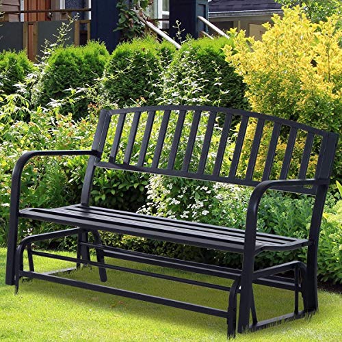 Stylish Outdoor Glider Garden Bench