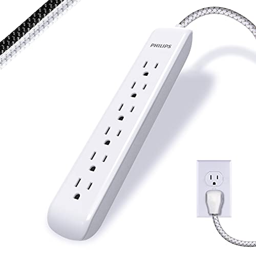 Stylish Power Strip with Long Braided Cord