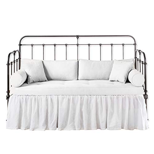 Stylish Ruffled Bed Skirt for Day beds - White