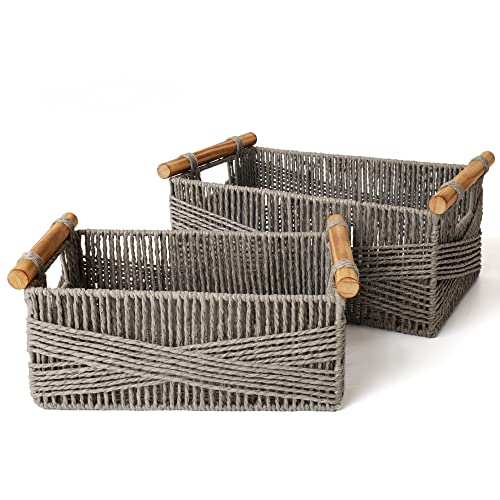 Stylish Woven Storage Baskets - LA JOLIE MUSE
