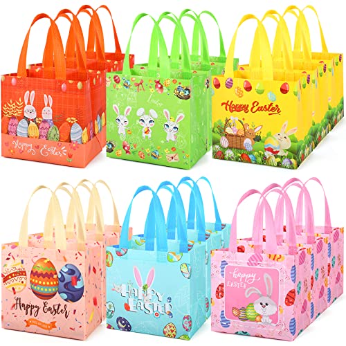 STYPOP Easter Gift Bags - Reusable Easter Baskets for Kids