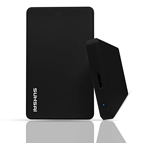 SUHSAI 160GB External Hard Drive USB 3.0 Ultra Slim Portable HDD