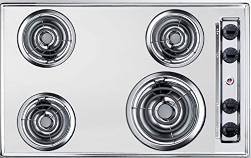 Summit Appliance ZEL05 Electric Cooktop in Chrome