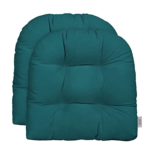 Sunbrella® Spectrum Peacock Wicker Chair Cushion Set