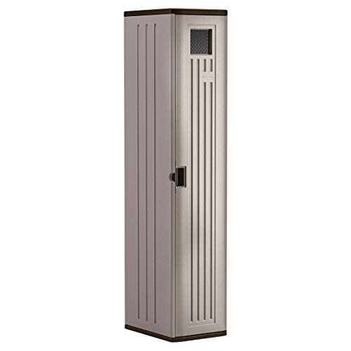 Suncast 72in Storage Cabinet - Resin with Shelves & Lockable Doors