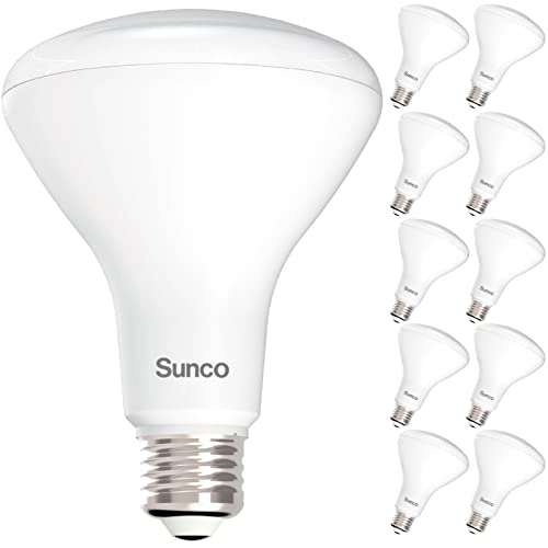 Sunco 10 Pack BR30 LED Bulbs Indoor Flood Lights 11W Equivalent 90W, 3000K Warm White, 850 LM, E26 Base, 25,000 Lifetime Hours, Interior Dimmable Recessed Can Light Bulbs - UL & Energy Star