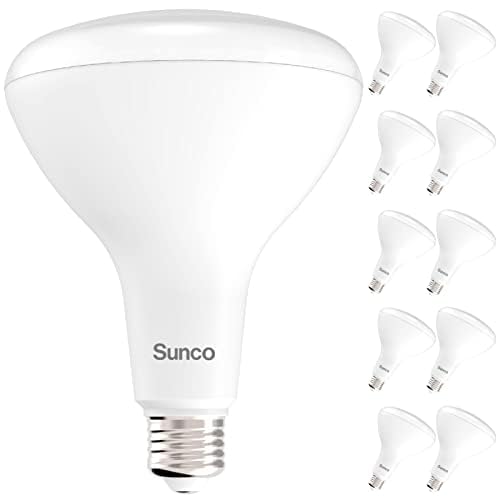 Sunco BR40 LED Light Bulbs: High Lumen, Dimmable, 10-Pack