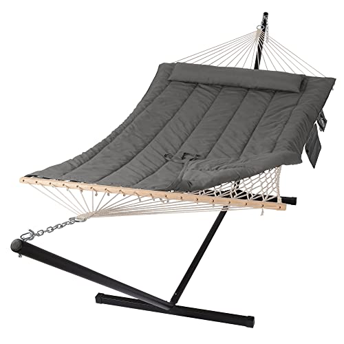 SUNCREAT Double Outdoor Hammock with Stand