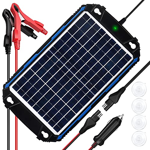 SUNER POWER 10W 12V Solar Car Battery Charger & Maintainer
