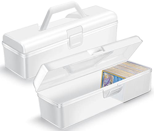 SUNEZLGO Large Plastic Trading Card Storage Box for 1000 Standard Cards