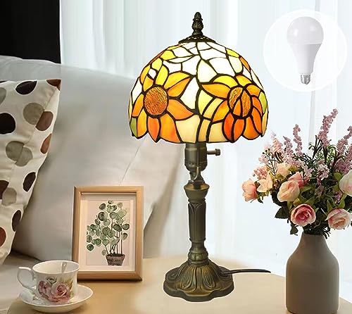 Sunflower Stained Glass Bedside Lamp