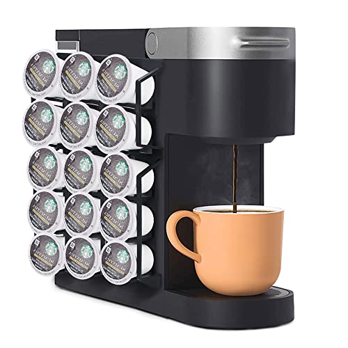 SUNGRACE Coffee Pod Holder for Keurig K Cup Pods, Side Mount K-cup Pod Storage Stands Rack