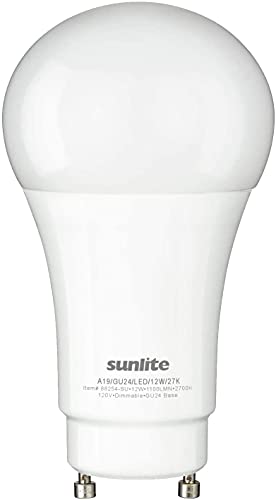 Sunlite 12W LED Light Bulb - GU24 Twist and Lock Base
