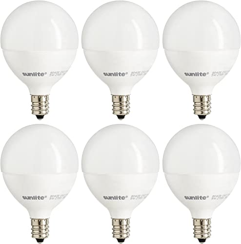 Sunlite 40296 LED G16.5 Globe Light Bulb