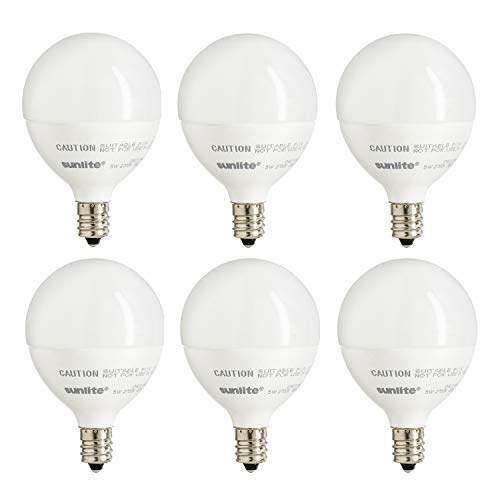 Sunlite LED G16.5 Light Bulb, 6 Pack
