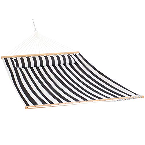 Sunnydaze Quilted Fabric Hammock and Pillow