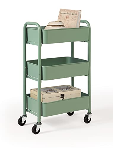 SunnyPoint 3-Tier Compact Rolling Storage Organizer
