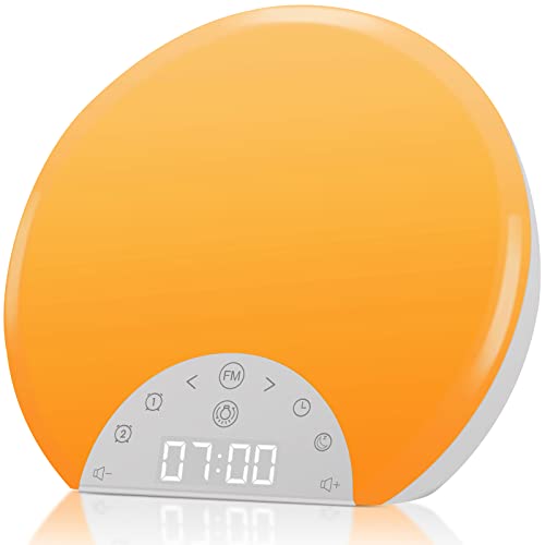 ANTDALIS Sunrise Alarm Clock with Dual Alarms, Nature Sounds and Night Light