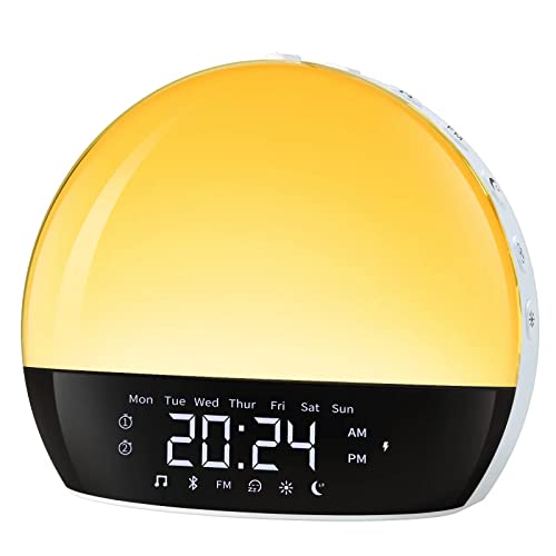 Sunrise Alarm Clock with Bluetooth Speaker Sound Machine