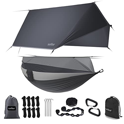 Sunyear Camping Hammock with Rain Fly