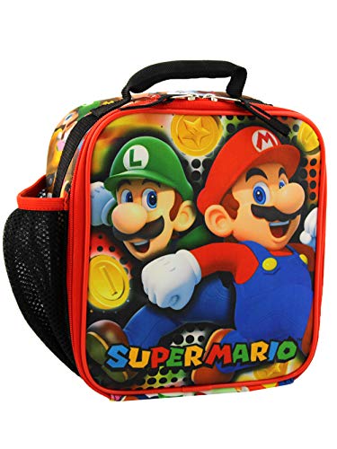 Super Mario Luigi Toad Yoshi Insulated Lunch Box Soft Kit Cooler