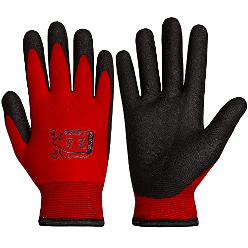 Superior Glove Winter Work Gloves - Fleece-Lined with Black Tight Grip Palms