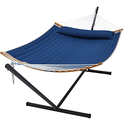 SUPERJARE Curved-Bar Hammock with Stand