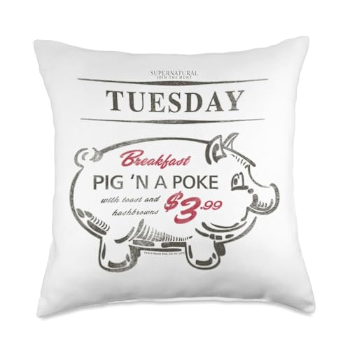 Supernatural Pig 'n a Poke Throw Pillow
