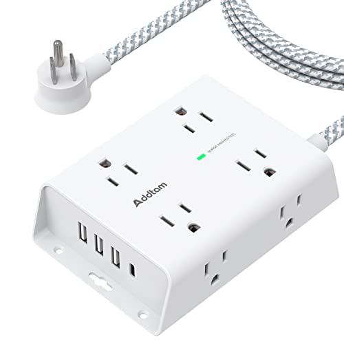 Surge Protector Power Strip - 8 Outlets with 4 USB Ports